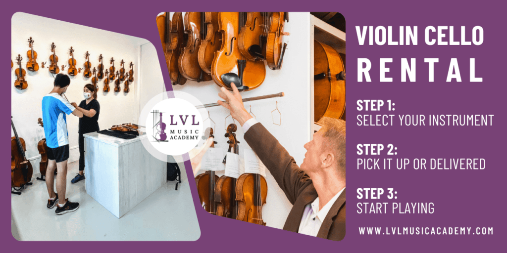 Cello and violin rental in Singapore