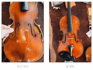 violin cracks repair