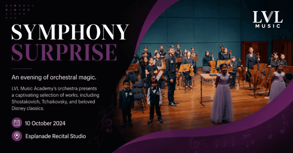 LVL Music Symphony Surprise 2024 orchestra concert at Esplanade Recital Studio